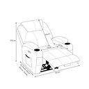 Ver imagem 5 de Poltrona do Papai Cinema Elétrica Vector com Massagem Aquecimento Porta Copos Entrada Usb/usb-c Pu B