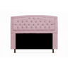 Conjunto Cabeceira Geovana e Recamier Veneza Baú Casal 140 Cm Corano Rosa Bebe - Incasa Decor - 2