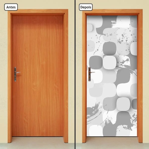 Adesivo Decorativo de Porta - Abstrato - 1650cnpt - 1