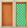Adesivo Decorativo de Porta - Abacaxi - 1657cnpt - 1