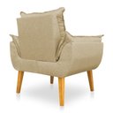Ver imagem 4 de Kit 2 Poltronas Opala Decorativa Luxo Linho Dourado Sky Mobile