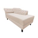 Ver imagem 4 de Recamier Decorativo Divã Styllus Lado Direito Veludo Marfim
