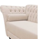 Ver imagem 5 de Recamier Decorativo Divã Styllus Lado Direito Veludo Marfim