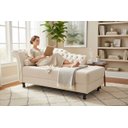 Ver imagem 2 de Recamier Decorativo Divã Styllus Lado Direito Veludo Marfim