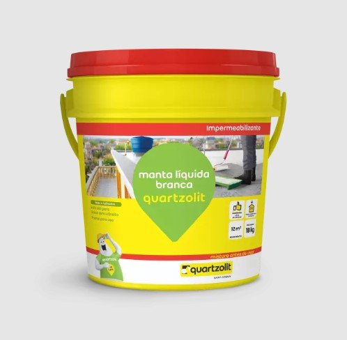 Manta Liquida Branca Balde 18kg Quartzolit - 2