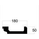 Ver imagem 3 de Sanca de Isopor Moldura de Teto 180x50mm –spot Led - Leve, Fácil Instalação - 2 Metros