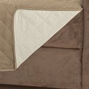 Ver imagem 4 de Protetor de Sofá King 4 Lugares Manu 100% Poliéster:cáquipalha