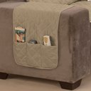 Ver imagem 5 de Protetor de Sofá King 4 Lugares Manu 100% Poliéster:cáquipalha