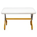 Ver imagem 2 de Mesa Infantil Tesoura Amarelo Tampo Branco Retangular Base Temática para Estudos e Desenhos Mobí