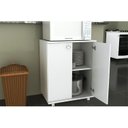 Ver imagem 3 de Balcão de Escritório BL3300 c/ 2 Portas Branco - Tecno Mobili