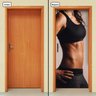 Adesivo Decorativo de Porta - Fitness - 605cnpt - 1