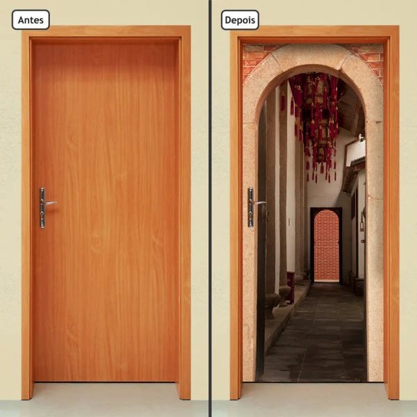 Adesivo Decorativo de Porta - Corredor - 408cnpt - 1