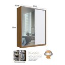 Ver imagem 2 de Guarda Roupa Solteiro com Espelho 2 Portas 3 Gavetas Rc 2003 Linha Roupeiros Emovell