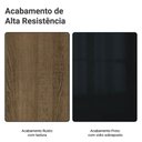 Ver imagem 5 de Armário de Cozinha Completa 340cm Rustic/Preto Lux Madesa 02