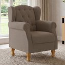 Ver imagem 4 de Poltrona Decorativa para Sala de Estar Yara P02 Bouclê Bege - Lyam Decor