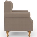 Ver mais imagens de Poltrona Decorativa para Sala de Estar Yara P02 Bouclê Bege - Lyam Decor