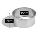 Ver imagem 2 de Forma de Bolo Redonda Fundo Falso de Aluminio Reta 15x7cm 1376 Doupan