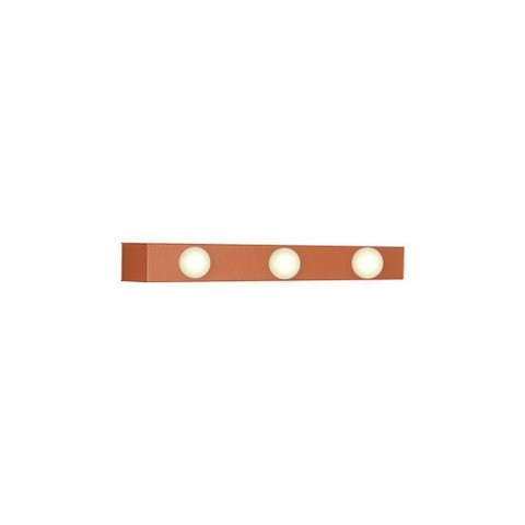 LUMINÁRIA PAREDE ARANDELA CAMARIM MAKE 03 LAMP COBRE - 1502/3 CB