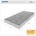 Ver imagem 2 de Colchão Solteiro Andes Liso Branco Espuma D20 78x188x12cm