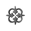 Ver imagem 2 de Rosácea Decoração em Ferro Estrelinha Grade Portão 13x13cm