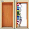 Adesivo Decorativo de Porta - Pilha de Livros - 1906cnpt - 1