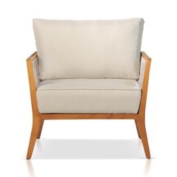Poltrona Jade Linho Agarb Decor:linho Bege Claro - 4