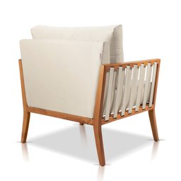 Poltrona Jade Linho Agarb Decor:linho Bege Claro - 3