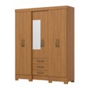 Ver imagem 2 de Guarda Roupa Casal 6 Portas 3 Gavetas Cinamomo Mentor Marrom
