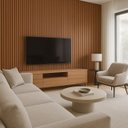 Ver imagem 1 de Painel Ripado 2,70m X 20cm Freijó Canela Und