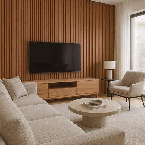 Painel Ripado 2,70m X 20cm Freijó Canela Und