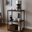 Ver imagem 1 de Estante Multiuso 3 Prateleiras Cantinho do Café Decorativa Estilo Industrial