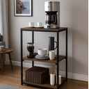 Ver imagem 1 de Estante Multiuso 3 Prateleiras Cantinho do Café Decorativa Estilo Industrial