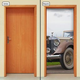 Adesivo Decorativo de Porta - Carro Vintage - 993cnpt - 1 Adesivo Decorativo de Porta - Carro Vintage - 993cnpt - 1