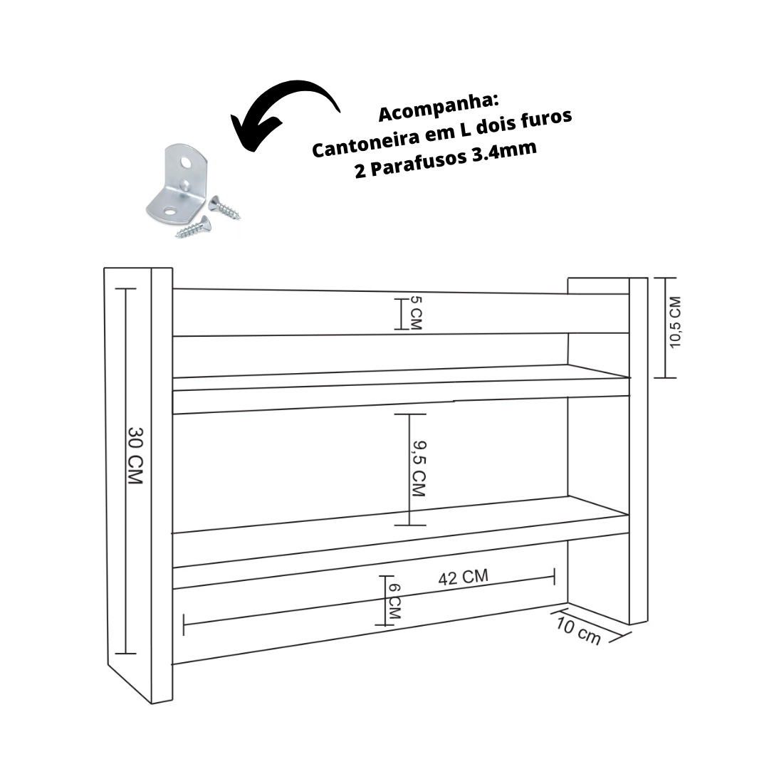 Porta Chave Organizador Trovarelli Madeirado [f031] - 7