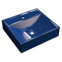 Ver imagem 1 de Cuba Pia Para Banheiro Quadrada Ravena Q39 Azul Escuro C08