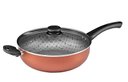 Ver imagem 2 de Frigideira Wok Antiaderente Tampa de Vidro 28cm Cobre Maximum Panelux