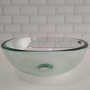 Ver imagem 2 de Cuba de Vidro Verde para Banheiro Lavabo Redondo Cuba de Apoio 30cm