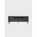 Ver imagem 4 de Rack para TV com Prateleira 150cm Retro MDF Grafite Dallas - On Móveis