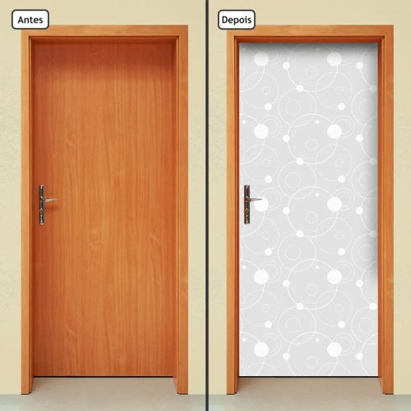 Adesivo Decorativo de Porta - Abstrato - 1815cnpt - 1
