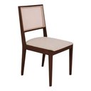 Ver imagem 1 de Cadeira de Jantar Suellen em Madeira e Mdf Castanho Linho Bege