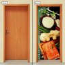 Adesivo Decorativo de Porta - Comida Japonesa - 848cnpt - 1