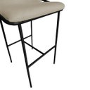 Ver imagem 6 de Kit 2 Banquetas Alta Bancada Base de Ferro Preto Jbv Móveis: Bege