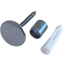 Ver imagem 1 de Gancho Pino de Metal 1,5cm Cromado para Espelho de Parede Fixador Duler Cabideiro