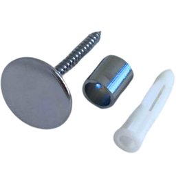 Gancho Pino de Metal 1,5cm Cromado para Espelho de Parede Fixador Duler Cabideiro - 1