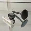 Ver imagem 2 de Gancho Pino de Metal 1,5cm Cromado para Espelho de Parede Fixador Duler Cabideiro