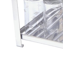 Escorredor Louça Pia 12 Pratos Inox Porta Talheres Branco - 4
