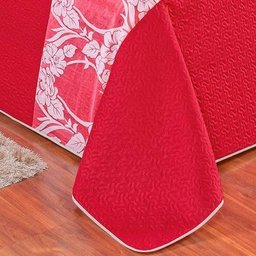 Cobre Leito Queen Matelado Ultrassônico 3 Peças Damasco - Vermelho - Vermelho - 3 Cobre Leito Queen Matelado Ultrassônico 3 Peças Damasco - Vermelho - Vermelho - 3