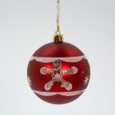 Ver imagem 5 de Kit 24 Bolas Enfeite Natalino Árvore Natal Branco Vermelho