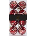 Ver imagem 2 de Kit 24 Bolas Enfeite Natalino Árvore Natal Branco Vermelho