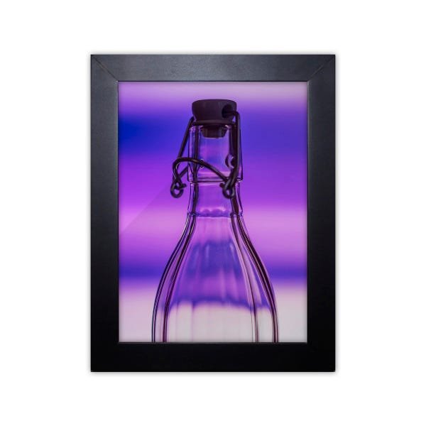 Pôster Decorativo Prolab Gift Garrafa Moldura Preta - 1